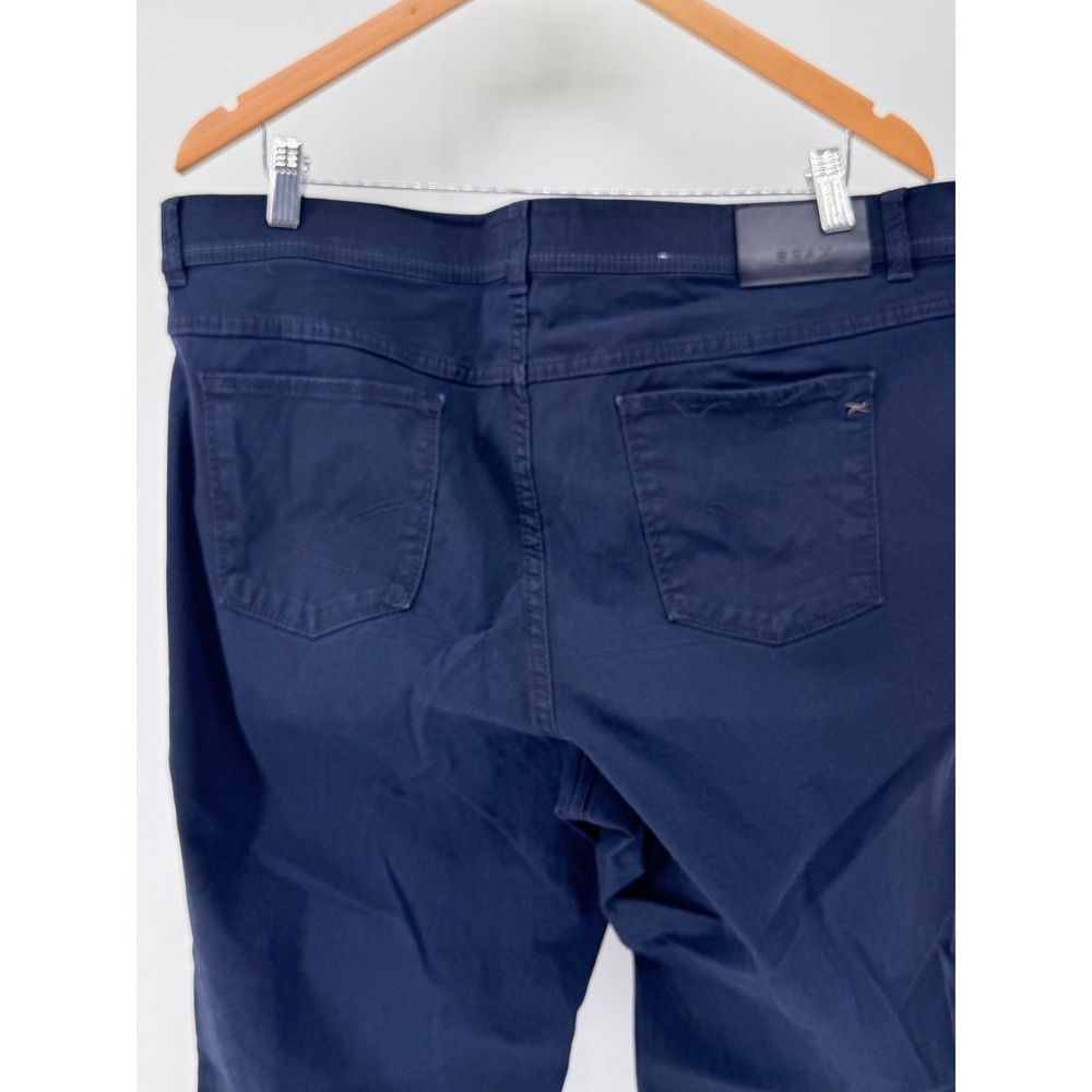 Brax‎ Pants Mens 40x34 Navy Blue Hi Flex Cooperate Stretch Casual Trousers - Picture 3 of 10